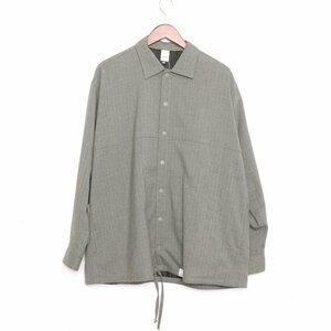 MAGIC STICK 18AW LUX WORKERS SHIRT Lサイズ グレー マジックスティック ワーカーズ 長袖シャツ