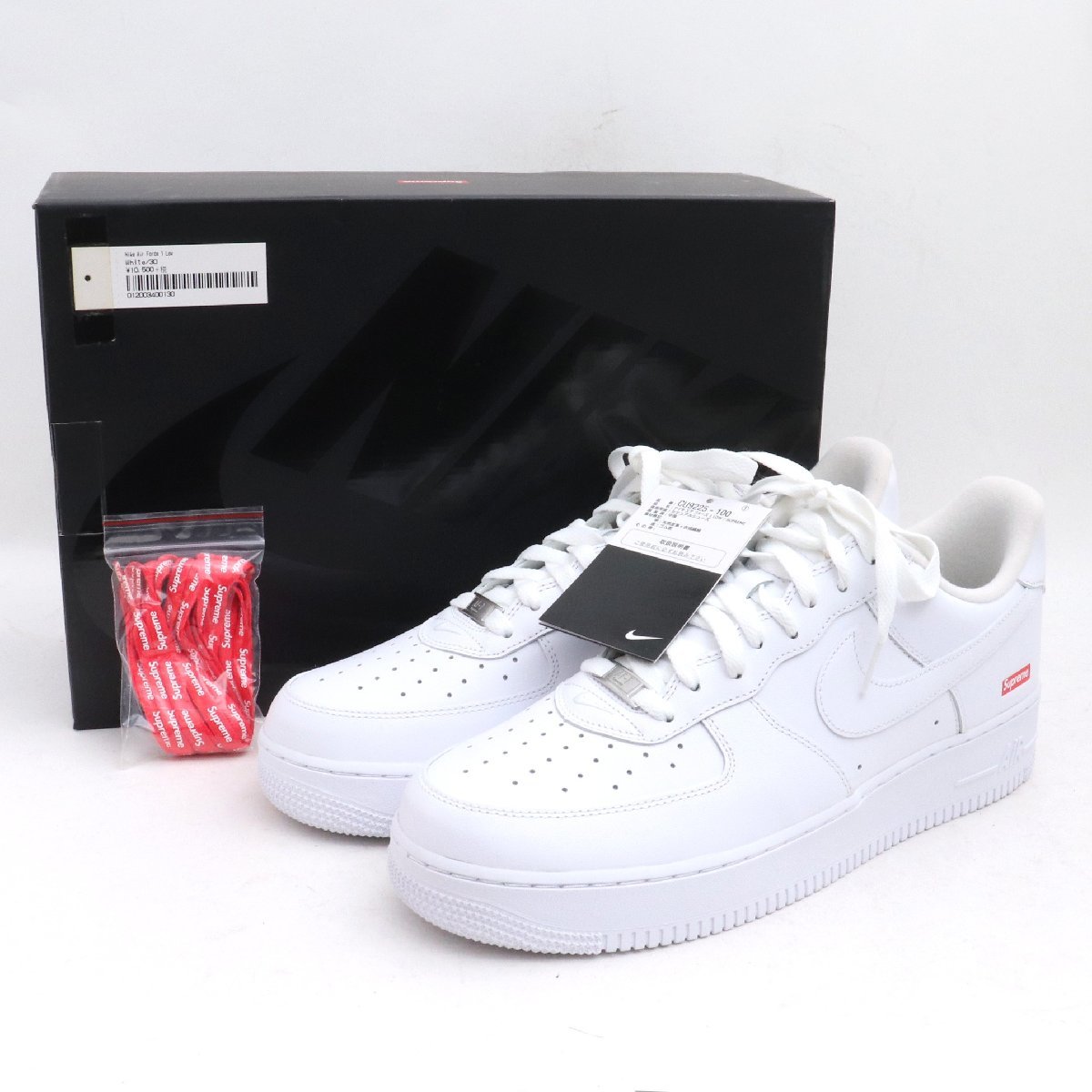 Supreme Nike Air Force 1 Low White 27cm CU9225-100 | JChere雅虎