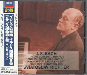 ◆送料無料◆J.S.バッハ：イタリア協奏曲、イギリス組曲第6番、フランス組曲第6番、4つのデュエット～スヴャトスラフ・リヒテル L8414