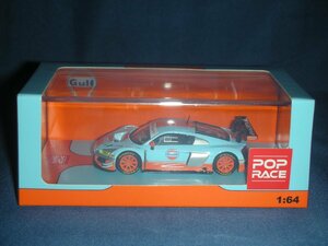 POP RACE 1/64 Audi R8 LMS Gulf Livery 完成品 PR64-R8EV-GULF