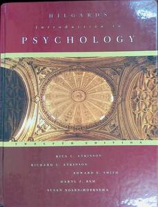 ★送料0円★　HILGARD'S Introduction to PSYCHOLOGY　心理学入門　1996年 ZB230630M1