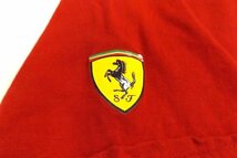 N5763:PUMA×FERRARI（プーマ×フェラーリ）ロゴマークポロシャツ/赤/US XXL:35_画像5