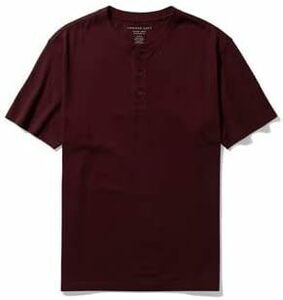 * アメリカンイーグル ヘンリーT Tシャツ AE Super Soft Henley T-Shirt XXL / Burgundy *