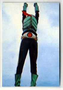 ◆防水対策 厚紙補強 カルビー 仮面ライダーチップスカード（1999 復刻版）37番 仮面ライダーの秘密・3 トレカ 即決