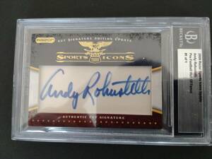 200９　ＲＡＺＯＲ　NFL殿堂　ANDY・ROBUSTLLI　CUT　AUTO　1/1