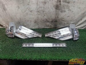 M_エスティマ(ACR50W)LEDクリアテールレンズ左右+ガーニッシュ 5点【733T】