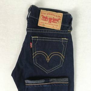 Levi's リーバイス 921 921-10 TYPE1 JEANS 日本製 02年 ストレート ローライズ ジーンズ W28 レディース IRREGULARスタンプ