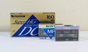  нераспечатанный * хранение товар [FUJIFILM/SONY]VHS видеолента /T-160F DCHG*Hi8MP-120*P6-90MP