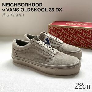  new goods rare Vans Neighborhood VANS × NEIGHBORHOOD collaboration Old school 36 DX sneakers 28. gray jualuminum free shipping 