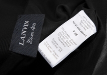 ランバンLANVIN グログラントリミングフェイクレザースカート 黒38 【レディース】_画像10