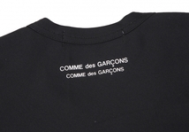 コムコム コムデギャルソンCOMME des GARCONS ポリBE吹き出しプリントTシャツ 黒XS 【レディース】_画像9
