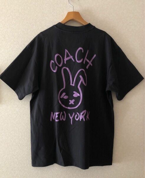 【COACH/コーチ】バニーTシャツ 黒 S