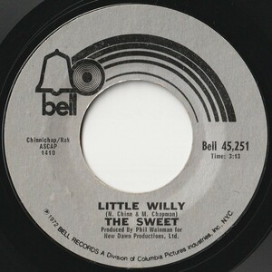 Sweet Little Willy / Man From Mecca Bell US Bell 45,251 202607 ROCK POP ロック ポップ レコード 7インチ 45