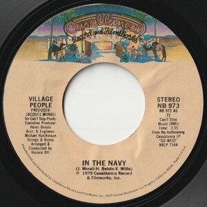 Village People In The Navy / Manhattan Woman Casablanca US NB 973 202616 SOUL DISCO ソウル ディスコ レコード 7インチ 45