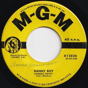 Conway Twitty Danny Boy / Halfway To Heaven MGM US K12826 202648 R&B R&R レコード 7インチ 45