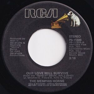 Memphis Horns Our Love Will Survive / (Let's Go) All The Way RCA US PB-11309 202654 SOUL ソウル レコード 7インチ 45