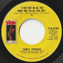Carla Thomas Sugar / I May Not Be All You Want (But I'm All You Got) Stax US STA-0149 202755 SOUL ソウル レコード 7インチ 45_画像2