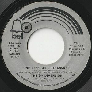 5th Dimension One Less Bell To Answer / Feelin' Alright? Bell US 940 202796 SOUL ソウル レコード 7インチ 45