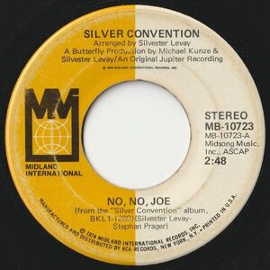 Silver Convention No, No, Joe / Another Girl Midland International US MB-10723 202823 ソウル ディスコ レコード 7インチ 45