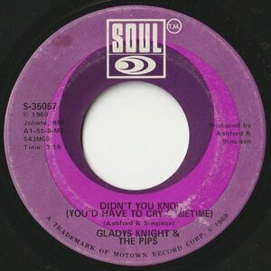 Gladys Knight & The Pips Didn't You Know / Keep An Eye Soul US S-35057 202844 SOUL ソウル レコード 7インチ 45