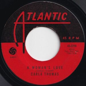 Carla Thomas A Woman's Love / Don't Let The Love Light Leave Atlantic US 45-2258 202871 SOUL ソウル レコード 7インチ 45