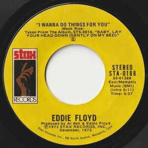 Eddie Floyd I Wanna Do Things For You Stax US STA-0188 202867 SOUL ソウル レコード 7インチ 45