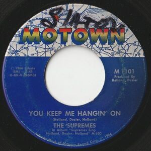 Supremes You Keep Me Hangin' On / Remove This Doubt Motown US M1101 202861 SOUL ソウル レコード 7インチ 45