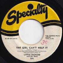 Little Richard And His Band The Girl Can't Help It / All Around The World Specialty US 591 202898 R&B R&R レコード 7インチ 45_画像1