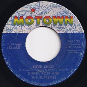 Supremes Love Child / Will This Be The Day Motown US M 1135 202894 SOUL ソウル レコード 7インチ 45