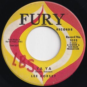 Lee Dorsey Ya Ya / Give Me You Fury US 1053 202925 R&B R&R レコード 7インチ 45