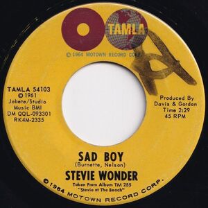 Stevie Wonder Sad Boy / Happy Street Tamla US TAMLA 54103 202939 SOUL ソウル レコード 7インチ 45