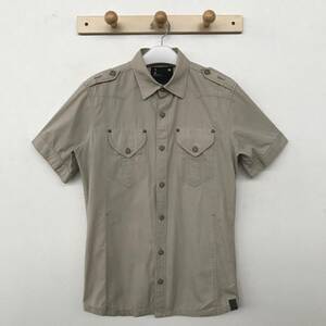 G-STAR RAW ジースターロゥ 正規品 メンズ 半袖エポレットシャツ/サファリシャツ 良品 size S/M