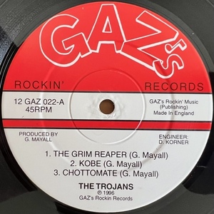 LP■REGGAE/TROJANS/THE GRIM REAPER/GAZ'S ROCKIN' 12 GAZ 022/UK盤 96年ORIG 12inch 美品/FUJIROCKやSKATALITES公演ゲスト来日でお馴染み