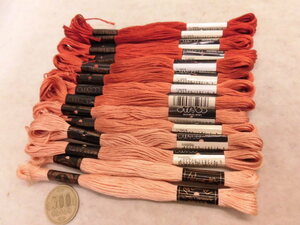 ☆刺しゅう糸ｗ176234☆コスモ２５番７色☆４６１～４６７各２本