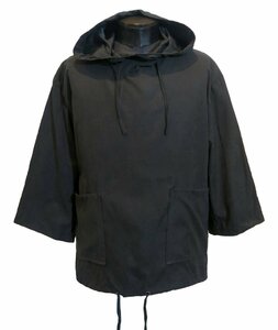 新品 Mサイズ オーバーサイズ パーカー 7分袖 1282 黒 ブラック ＢLACK ゴシック ロック パンク 地雷系 ビッグサイズ ポケット 裾コード