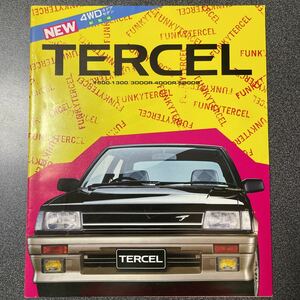  catalog TOYOTA Toyota AL20/21/25 type Tercell 1985 year ( Showa era 60 year ) 4 month version secondhand goods!