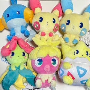 サイコソーダリフレッシュ　ポケモン　ぬいぐるみ　ポケモンセンター　ミズゴロウ　プラスル　マイナン　キレイハナ　ムチュール　トゲピー