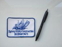 ビンテージ Spivey Utility Construction 建設 会社 企業 ワッペン/自動車 バイク レーシング スポンサー 75_画像5