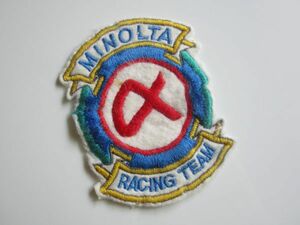 【中古】MINOLTA ミノルタ α アルファ ロゴ ワッペン/自動車 バイク レーシング スポンサー 46