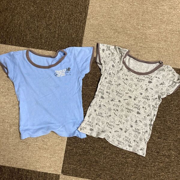 キッズ男の子 タンクトップ ノースリーブ 肌着 肌着 半袖