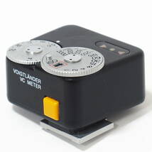 Voigtlader VC METER Black 反射式定常光露出計 3点LED表示 測光角度約30° 測光範囲 EV1-EV20 ISO感度 25~3200 VC メーター 正常 テストOK_画像2