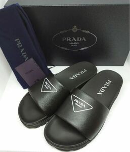 プラダ PRADA レザー サンダル メンズ6サイズ　26.5cm