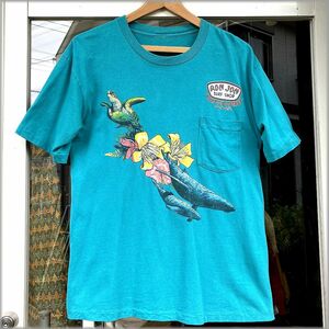 *RON JON long John 90s. pocket T-shirt * inspection Vintage Old Surf surfing old clothes 80s America 