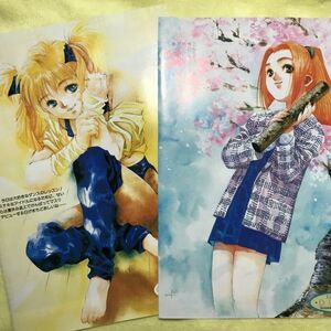 【即決】懐かしアニメ雑誌付録　美樹本晴彦　カラーイラスト　カセットレーベル、ピンナップ　７点