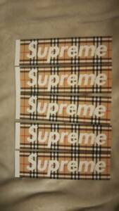 Supreme Burberry Box Logo ステッカー シュプリーム バーバリー 5枚セット