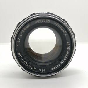 ★良品★　ミノルタ　MINOLTA　MC ROKKOR PF F1.7 55m　L42#2100