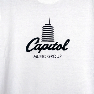 送込　キャピトル レコード Capitol Records 半袖Tシャツ　白　2XLサイズ 