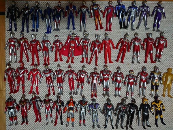 ウルトラマンソフビ 大量セット52体怪獣7体