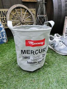  Mercury canvas bucket S size ( gray ) # american miscellaneous goods America miscellaneous goods MERCURY miscellaneous goods waste basket storage outdoor man front 