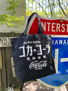 コカ・コーラ　イージーバッグ　Sサイズ（カタカナロゴ/ブラック） ■ アメリカン雑貨 アメリカ雑貨